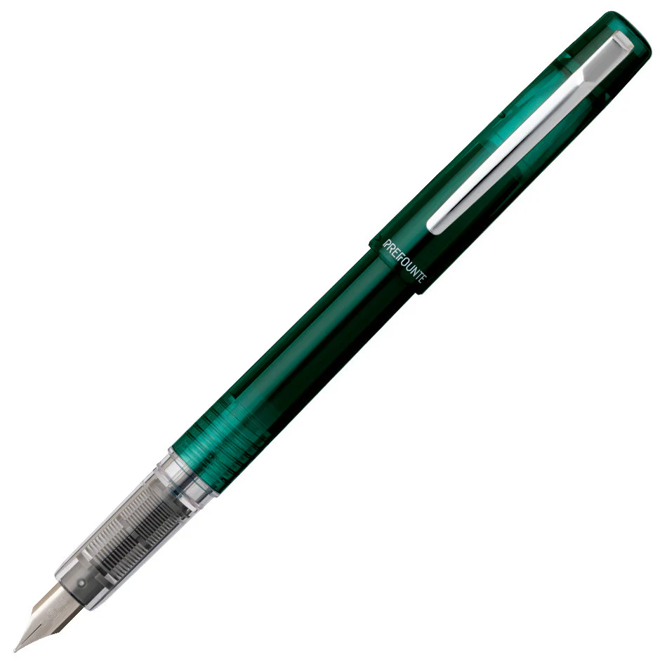 Platinum Prefounte Fountain Pen Dark Emerald