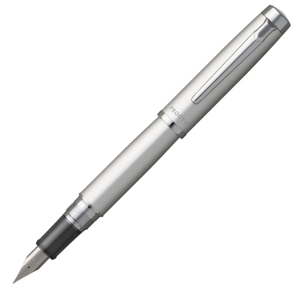 Platinum Procyon Luster Fountain Pen Satin Silver
