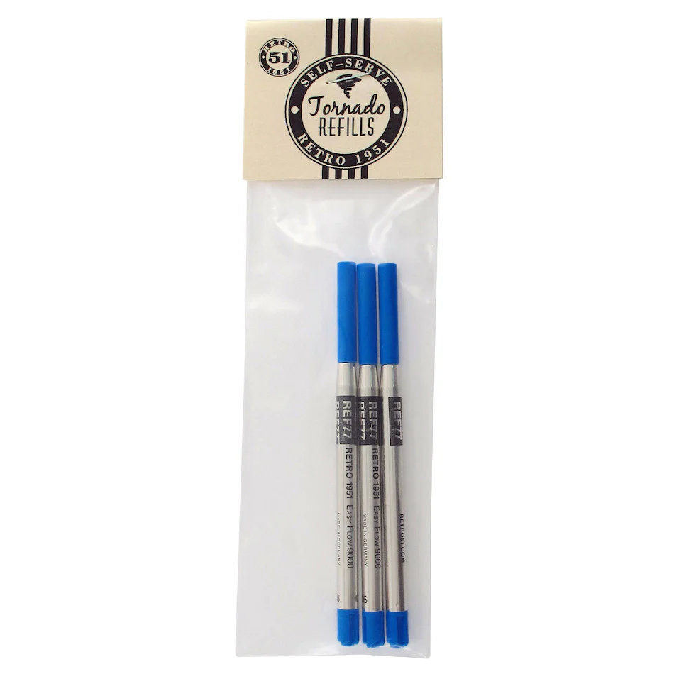 Retro 51 Easyflow 9000 Ballpoint Conversion Refill 3 Pack - Image 2