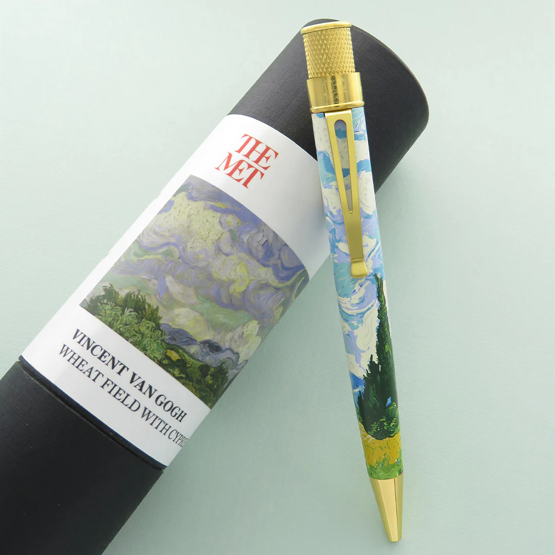 Retro 51 Metropolitan Van Gogh Wheat Fields with Cypresses Rollerball Pen - Image 4