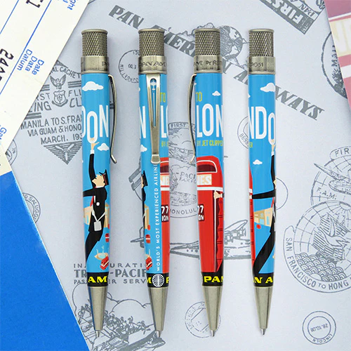 Retro 51 Pan Am London Poster Rollerball Pen - Image 2