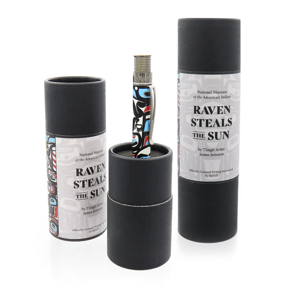 Retro 51 Smithsonian Rollerball Pen Raven Steals The Sun - Image 3