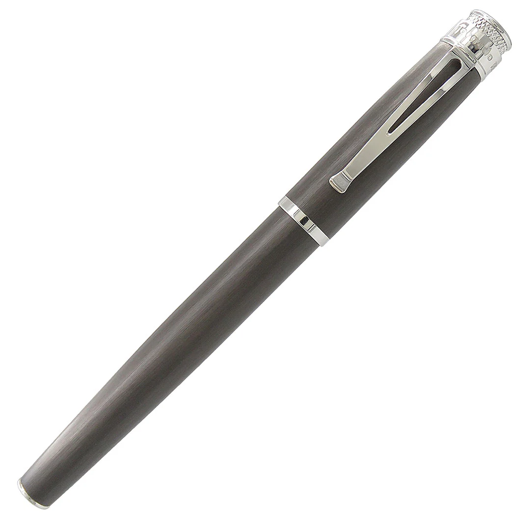 Retro 51 Tornado Black Nickel Platinum Fountain Pen - Image 3