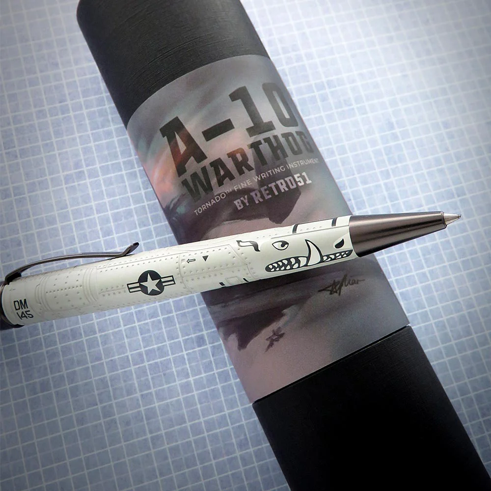 Retro 51 Tornado Rollerball Pen Vintage Metalsmith A-10 Warthog - Image 3