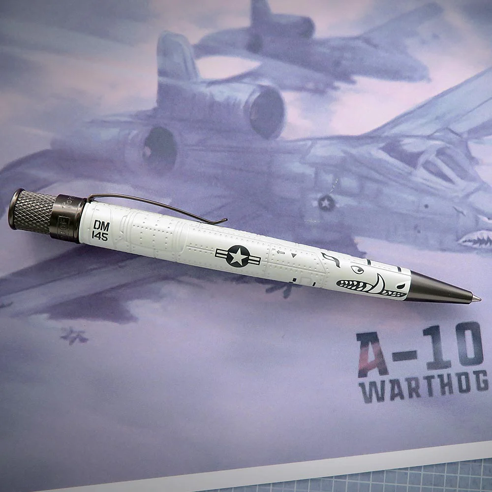 Retro 51 Tornado Rollerball Pen Vintage Metalsmith A-10 Warthog - Image 4