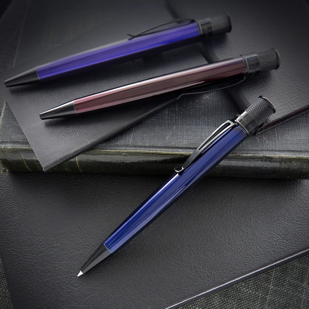 Retro 51 Tornado Rollerball Stealth Lacquer Blue Black - Image 2