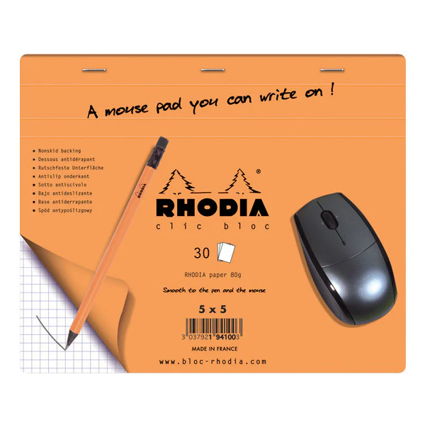 Rhodia Clic Bloc Mouse Pad Notepad (190 x 230)