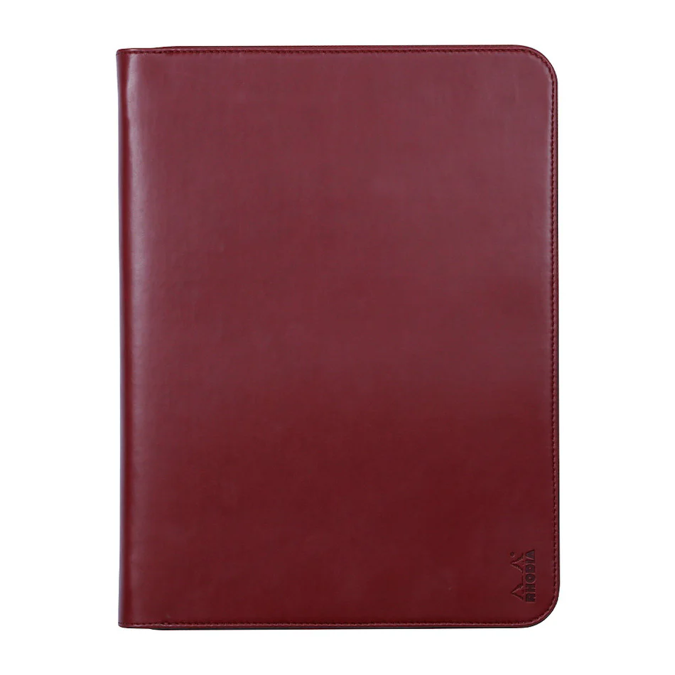 Rhodia Large Zipped Portfolio A4 Burgundy
