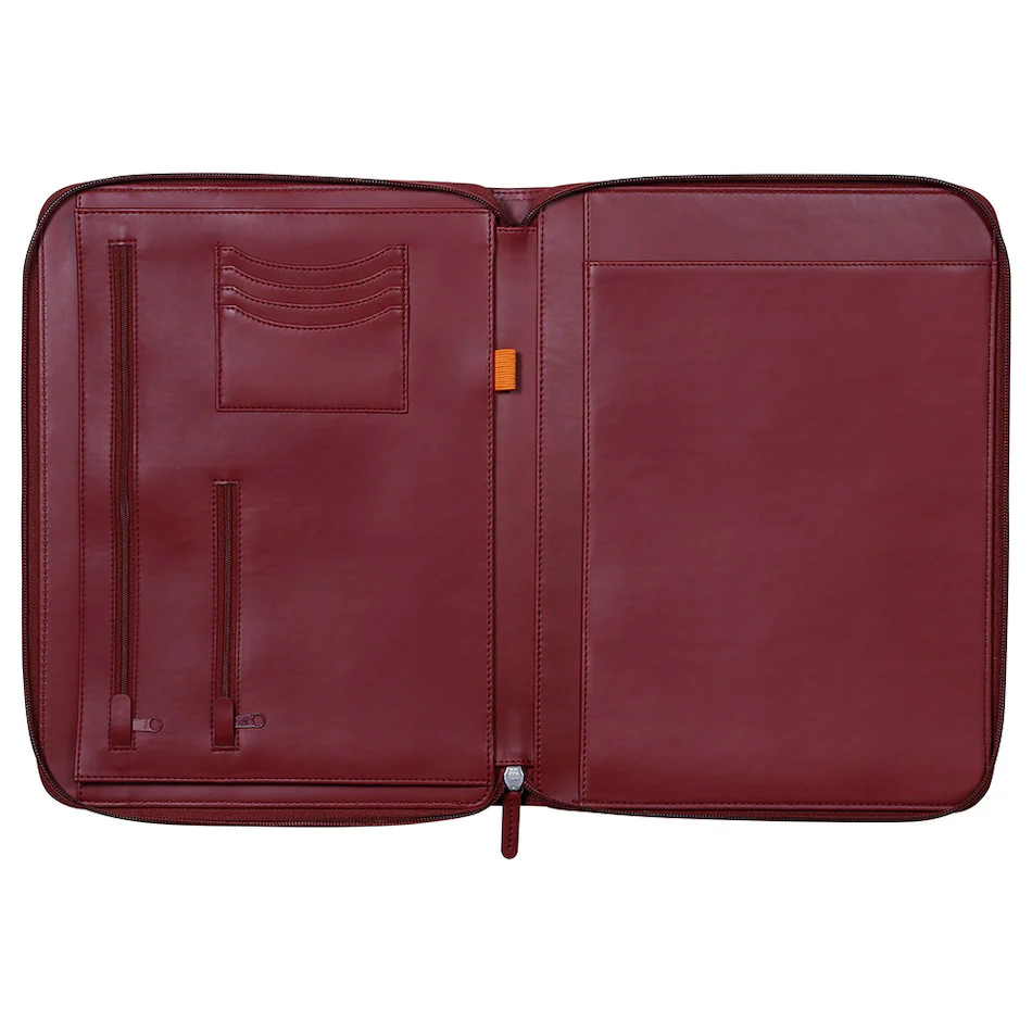 Rhodia Large Zipped Portfolio A4 Burgundy - Image 3