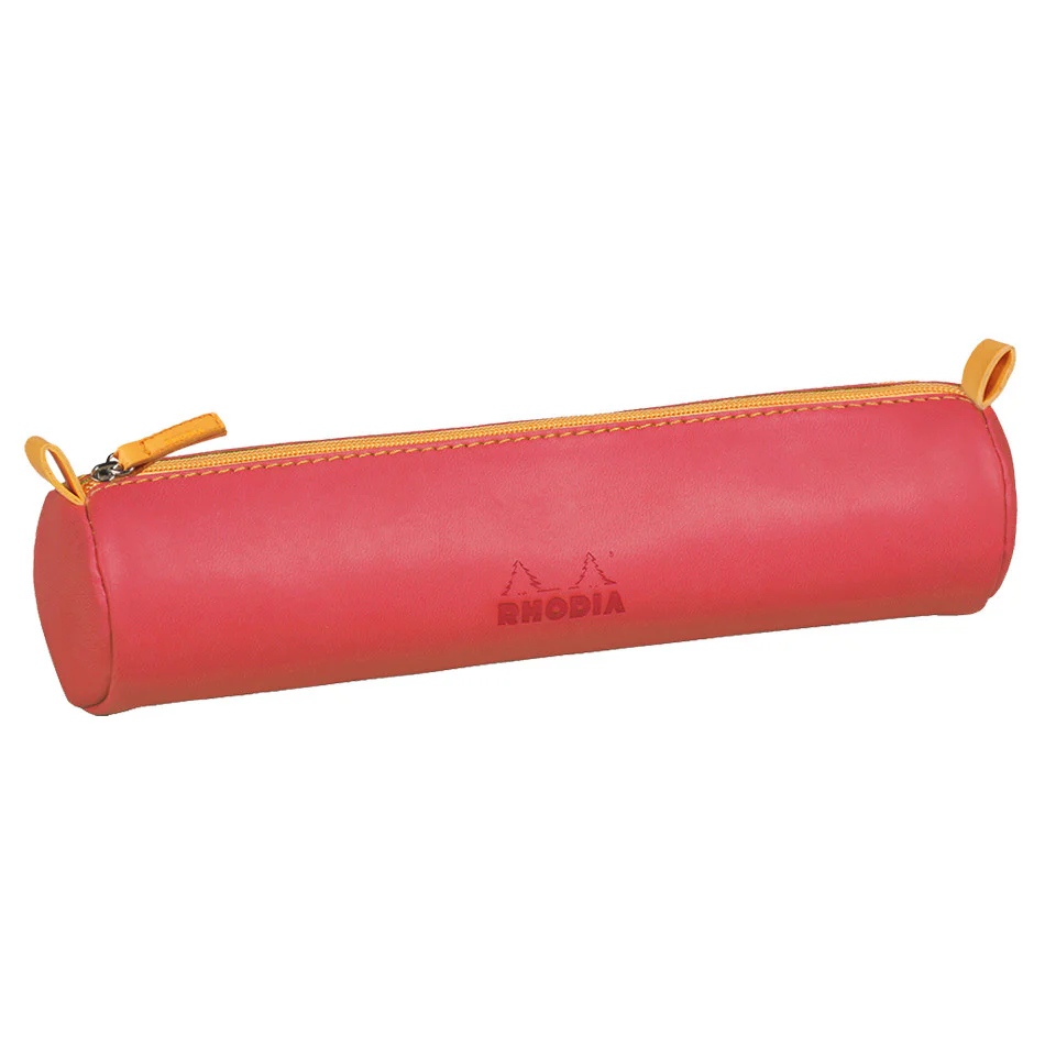 Rhodia Rhodiarama Round Pencil Case Coral