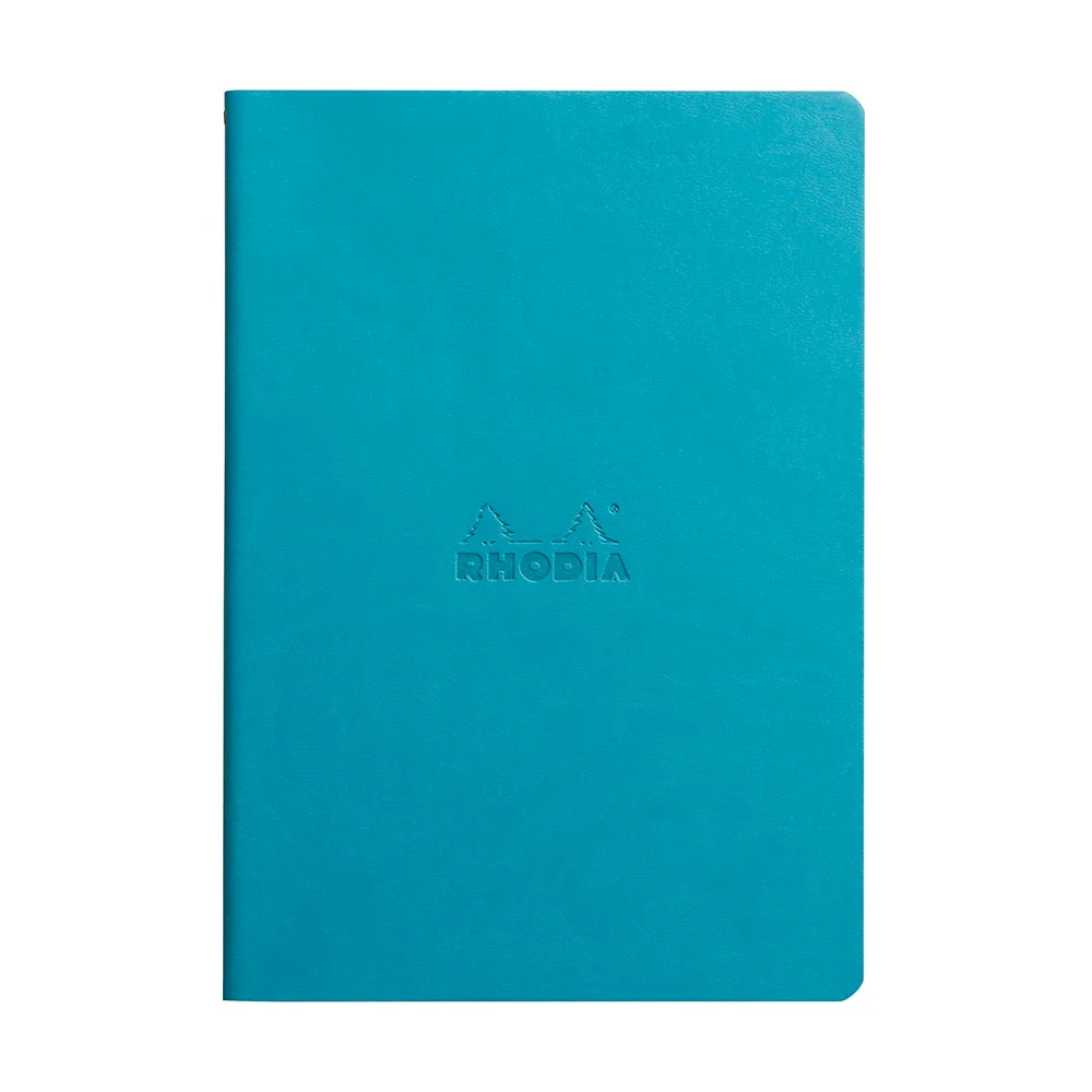 Rhodia Rhodiarama Sewn Spine Notebook Turquoise A5