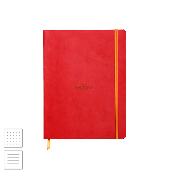 Rhodia Rhodiarama Softcover Notebook (190 x 250) Poppy