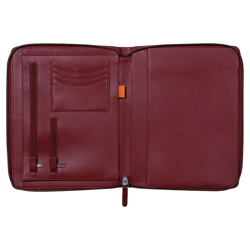 Rhodia Small Zipped Portfolio A5 Burgundy - Image 3