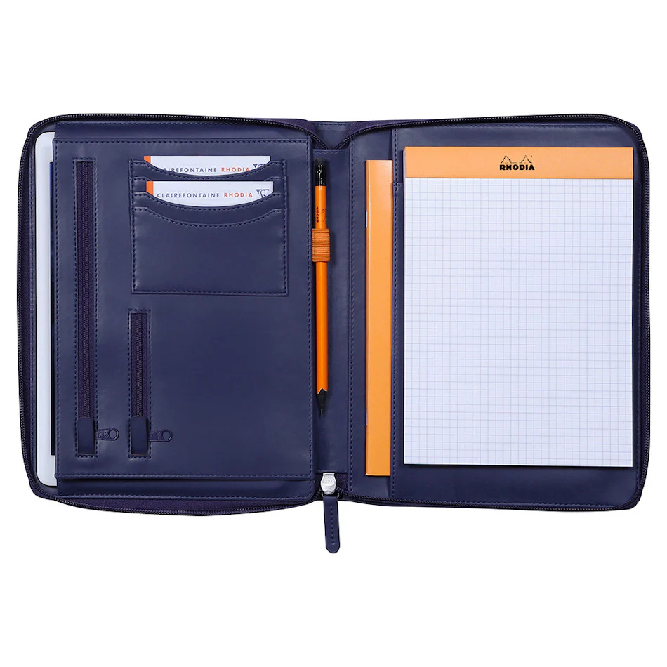 Rhodia Small Zipped Portfolio A5 Midnight - Image 3