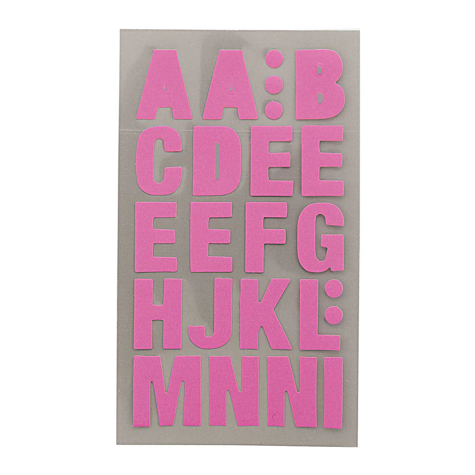 Rico Office Sticker Neon Pink Letters