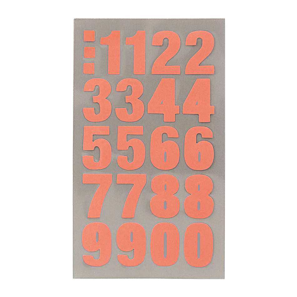 Rico Office Sticker Neon Red Numbers