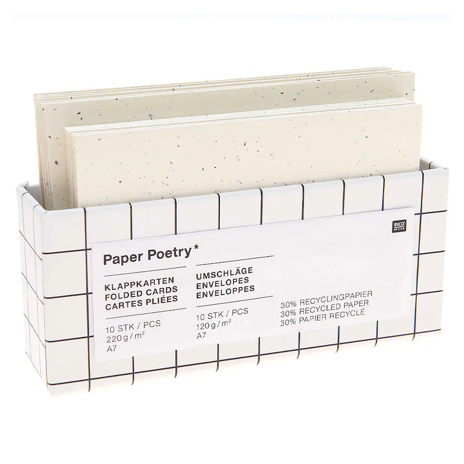 Rico Recycled Paper Card Set C7/A7 Ivory