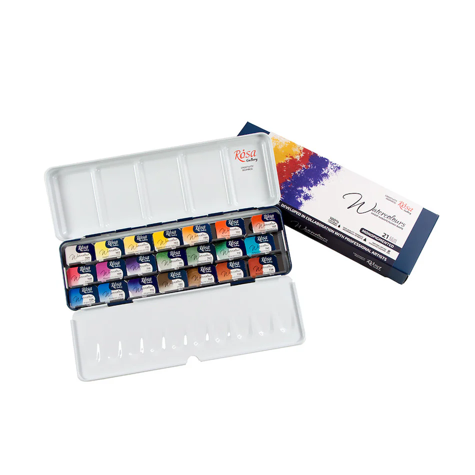 Rosa Watercolour Full Pan Monopigmented Set of 21 - Image 2