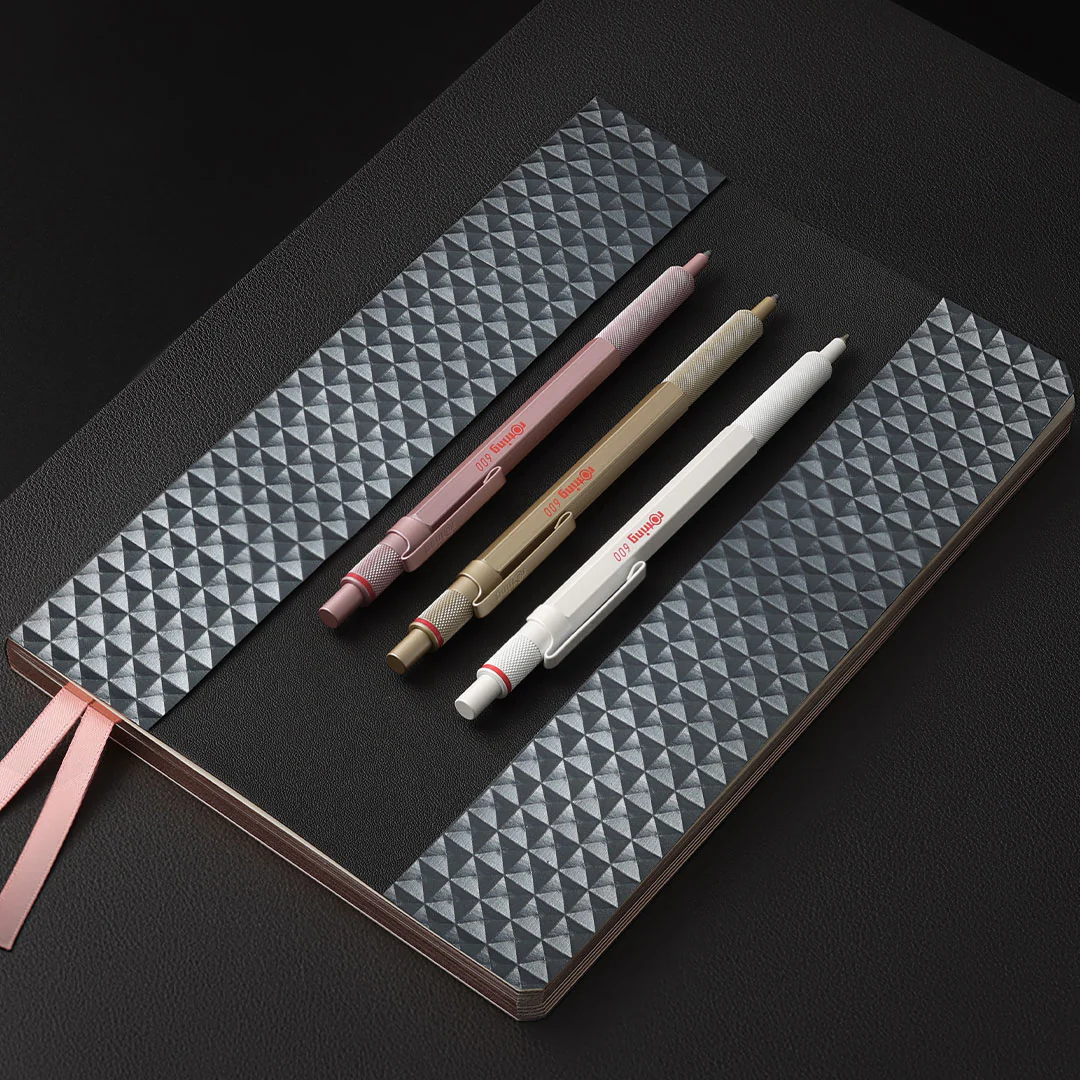 rotring 600 Ballpoint Pen Pearl White - Image 2