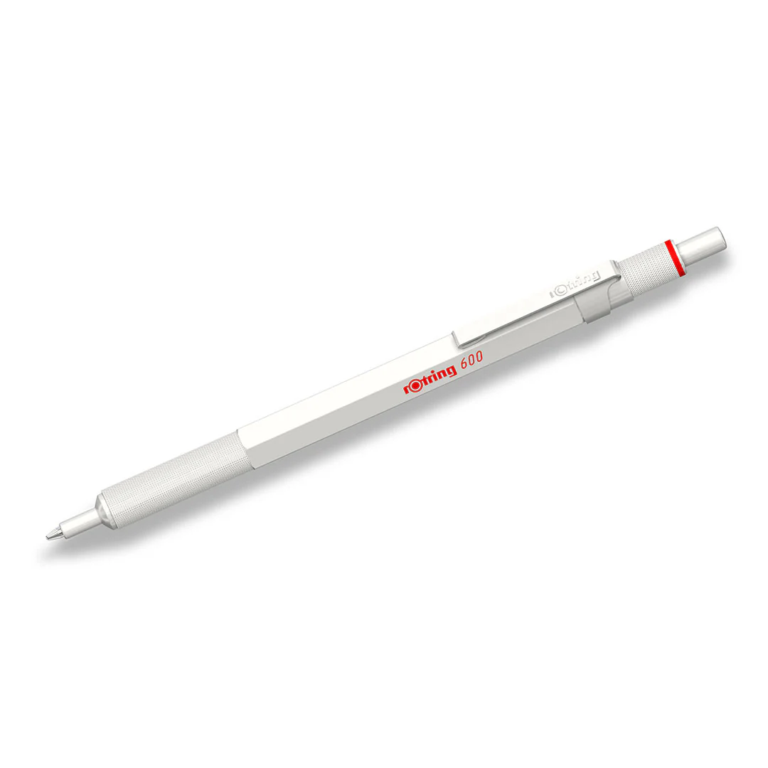 rotring 600 Ballpoint Pen Pearl White - Image 3