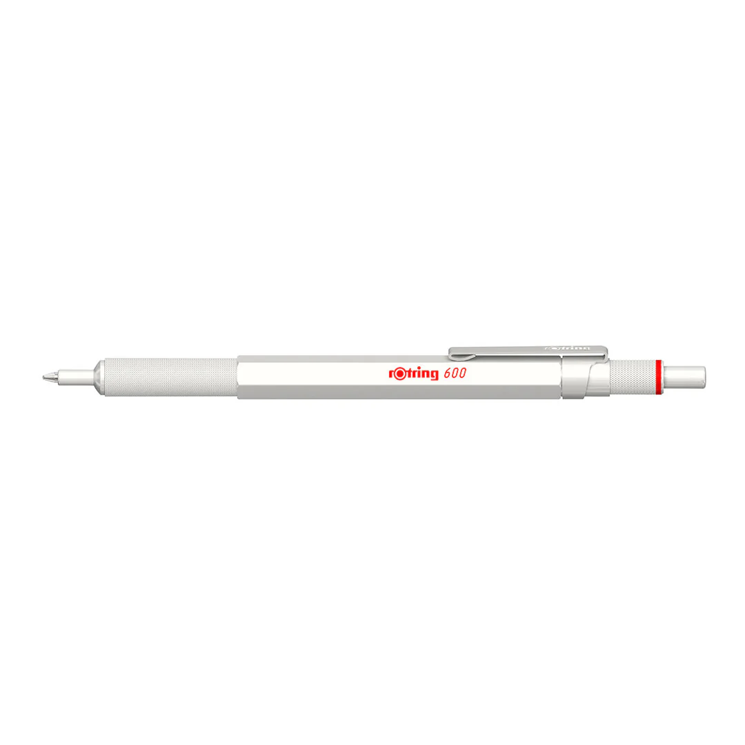 rotring 600 Ballpoint Pen Pearl White - Image 5