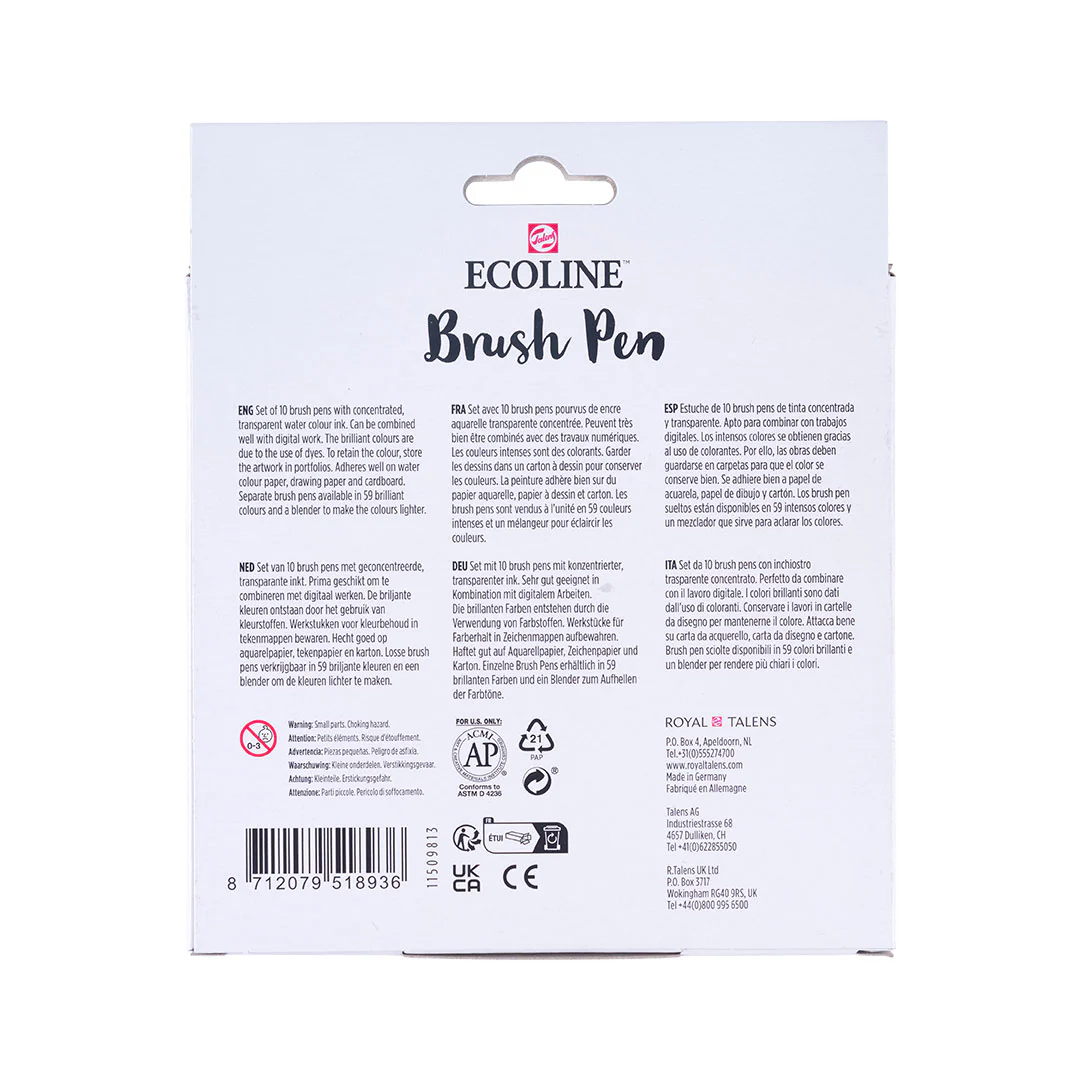 Royal Talens Ecoline Brushpen Set of 10 Bright - Image 4