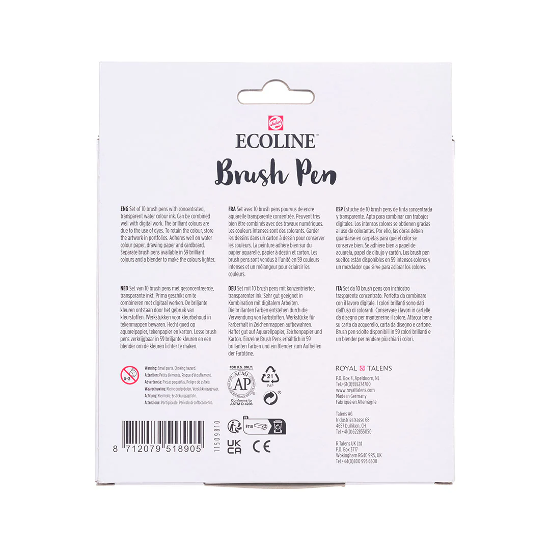 Royal Talens Ecoline Brushpen Set of 10 Galaxy - Image 4