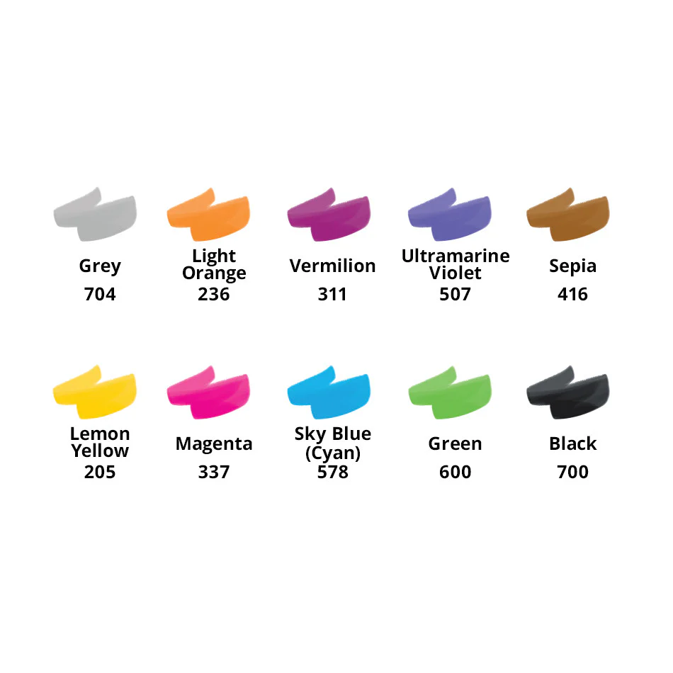 Royal Talens Ecoline Liquid Watercolour 30ml Mixing Set of 10 - Image 2