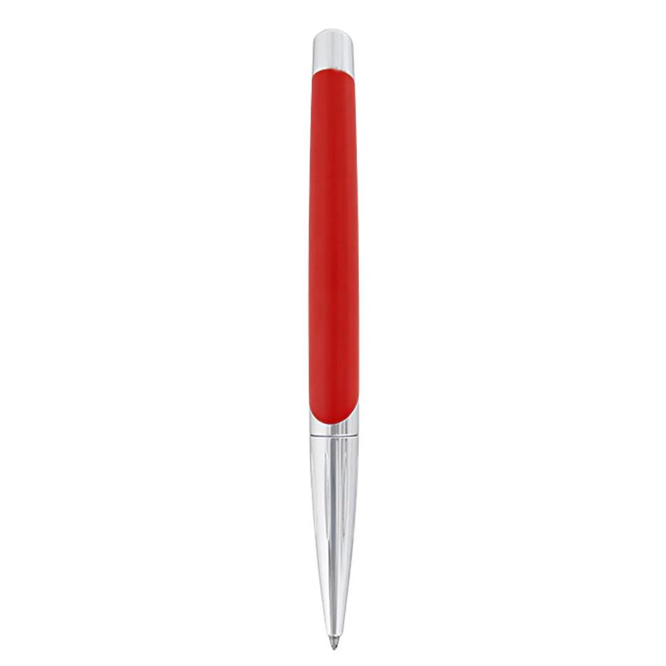 S.T. Dupont Defi Millennium Ballpoint Pen Silver/Matte Red - Image 3