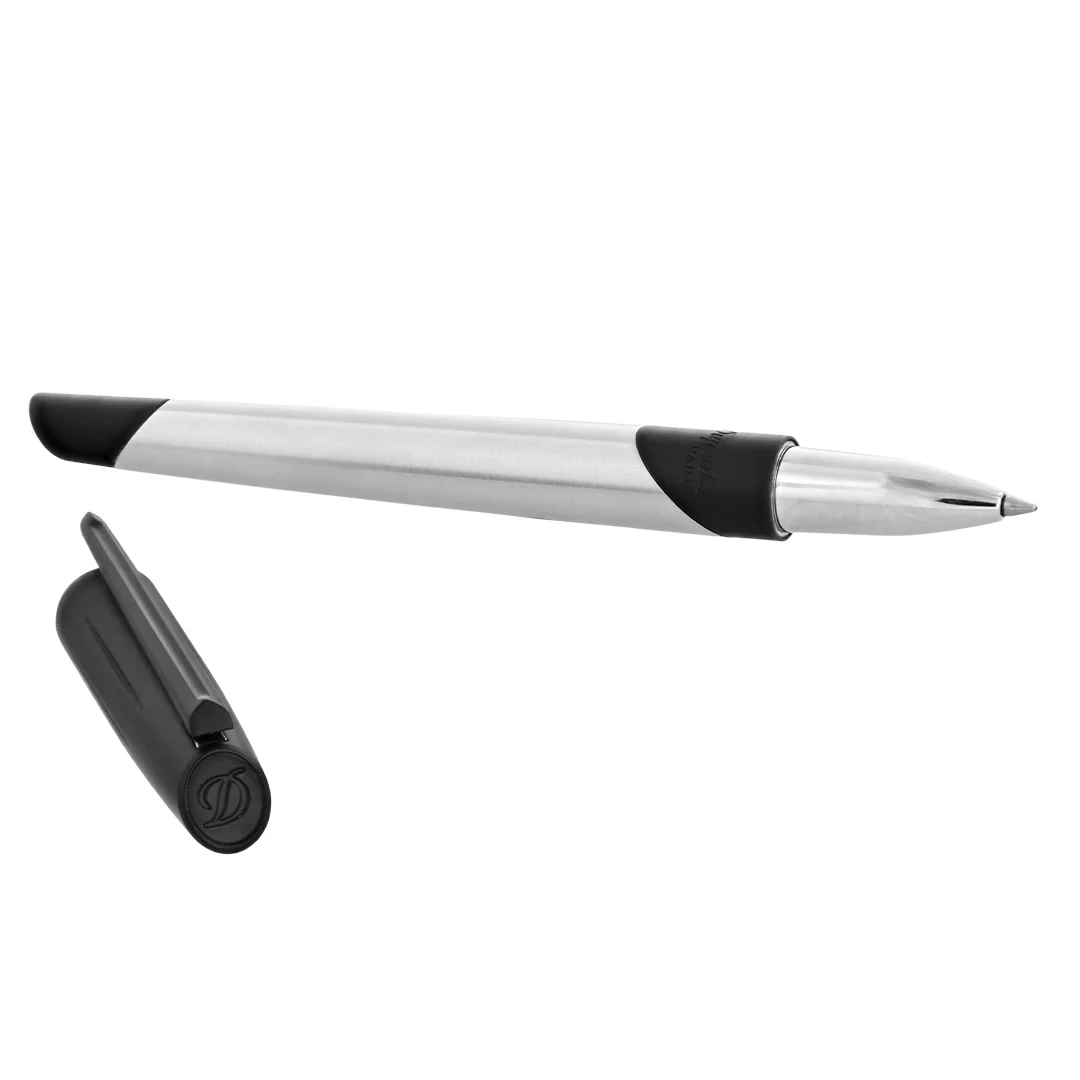 S.T. Dupont Defi Millenium Rollerball Pen Chrome Black - Image 2