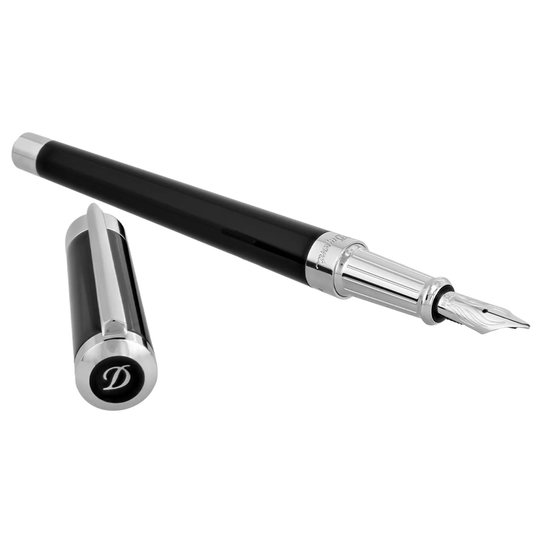 S.T. Dupont Liberte Fountain Pen Black Palladium - Image 2