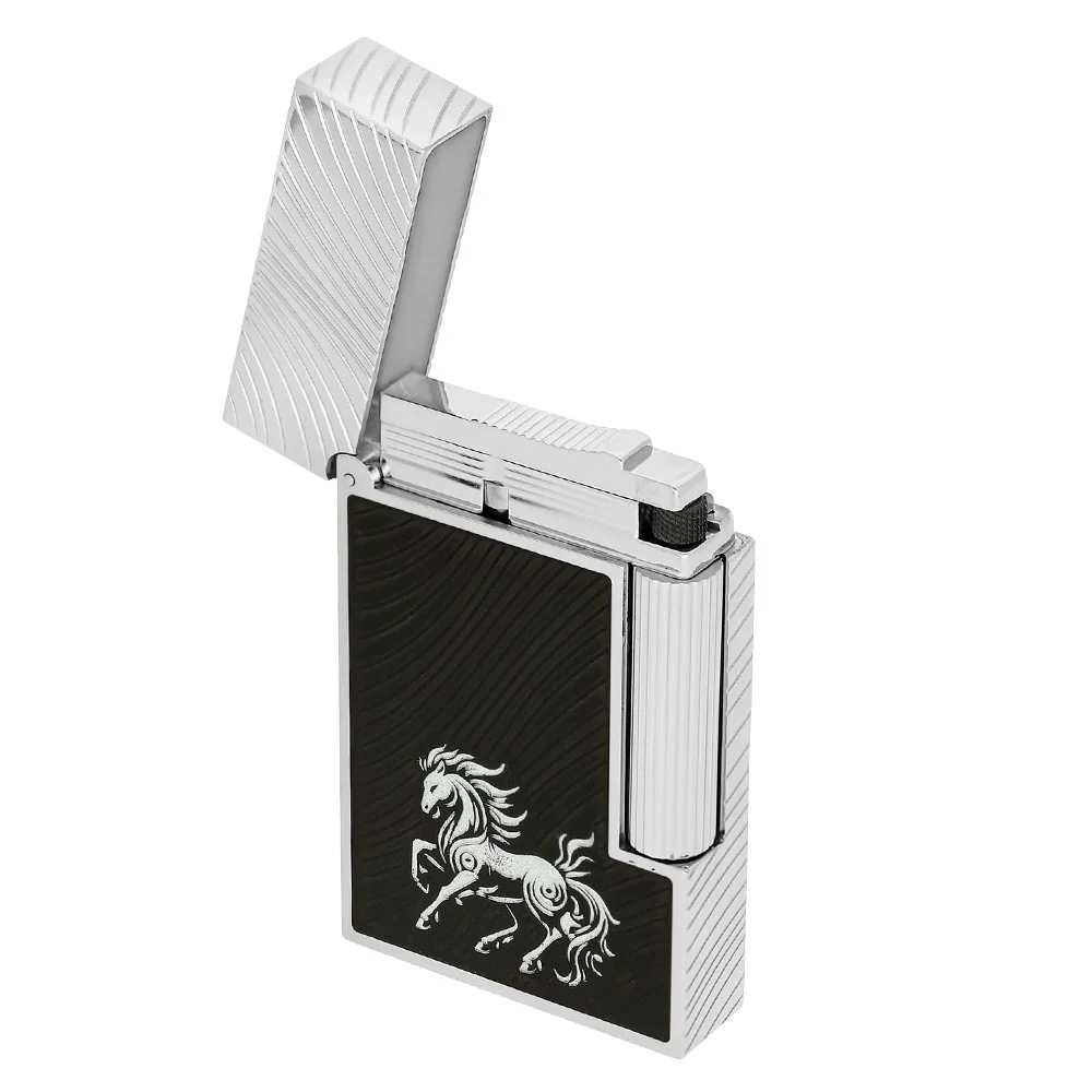 S.T.Dupont Year of the Horse Line 2 Lighter Black and Palladium - Image 4