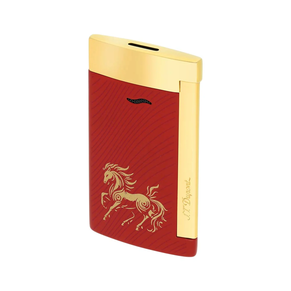 S.T.Dupont Year of the Horse Slim Lighter Red - Image 3