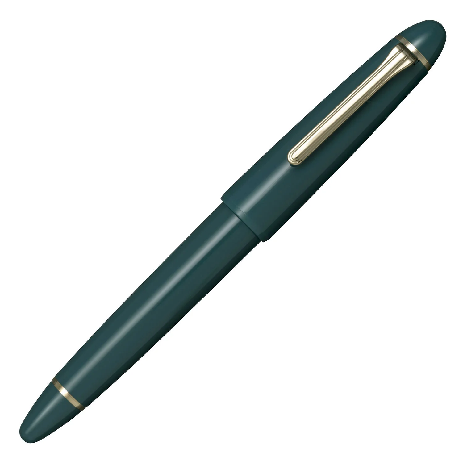 Sailor 1911 Large Casual Fountain Pen Muted Green with Gold Trim Steel Nib - Image 8