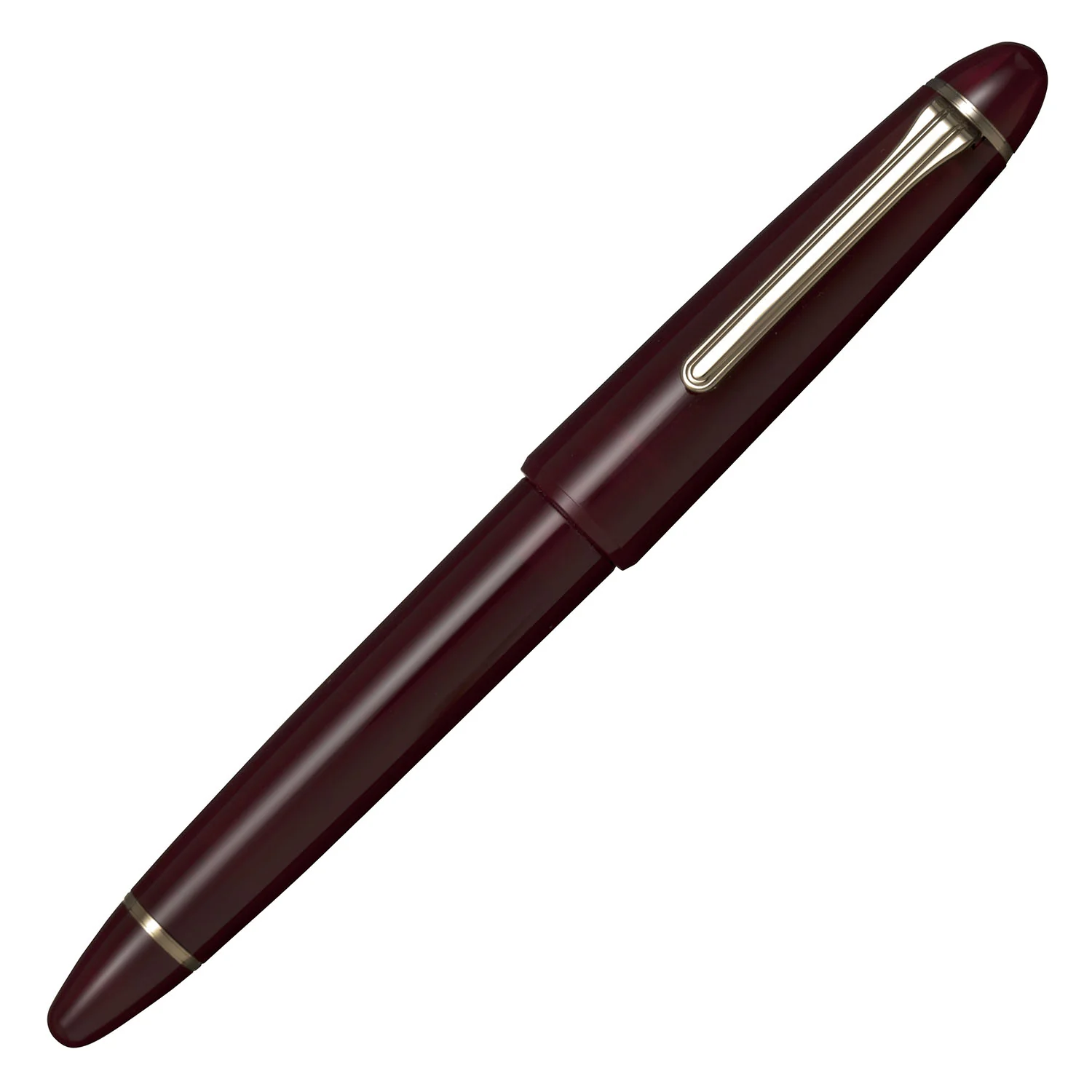 Sailor 1911 Large Casual Fountain Pen Muted Red with Gold Trim Steel Nib - Image 8