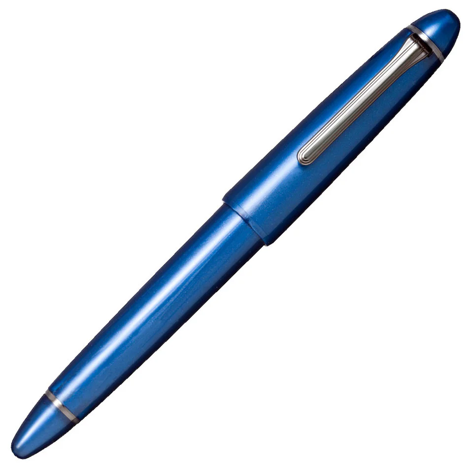 Sailor 1911 Ringless Metallic Fountain Pen Simply Blue 21K Nib - Image 4