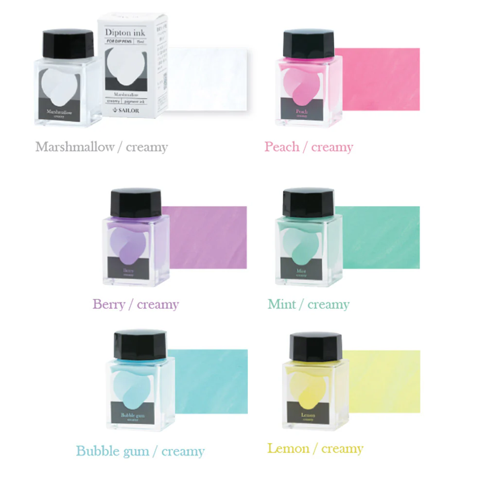 Sailor Dipton Bottled Creamy Pigment Ink for Dip Pens 15ml - Image 8