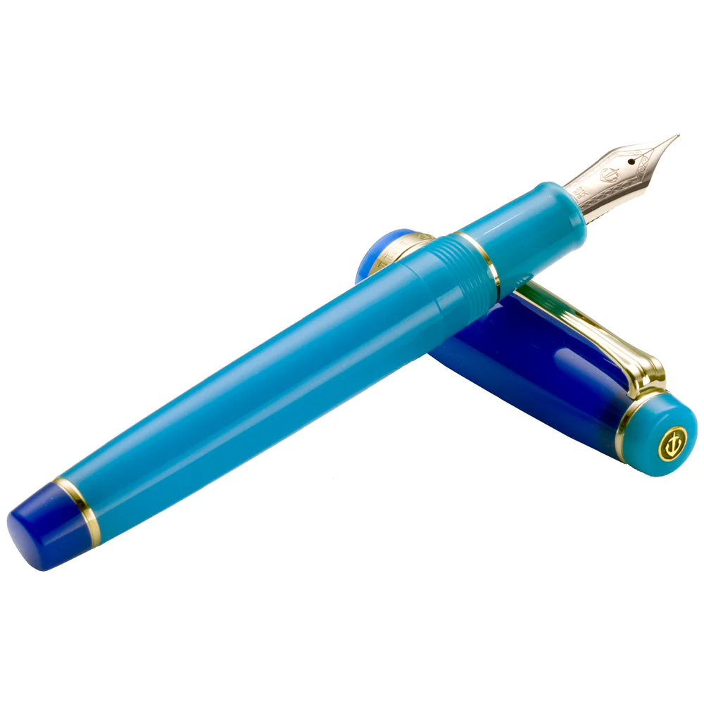 Sailor Professional Gear Regular Fountain Pen Blue Quasar 21K Nib - Image 2
