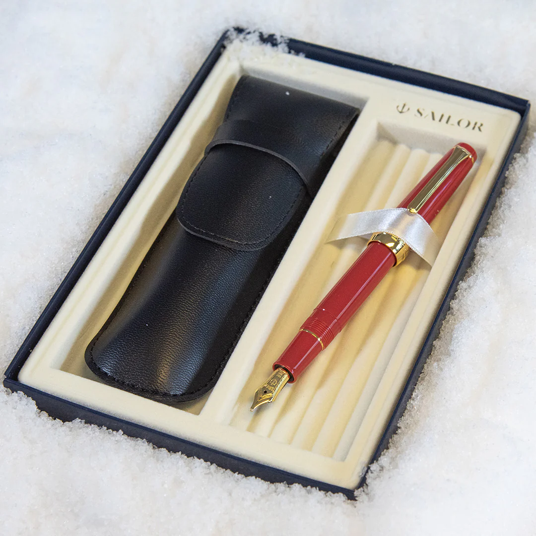 Sailor Professional Gear Slim Autumn Sky Fountain Pen and Pouch Gift Box - Image 2