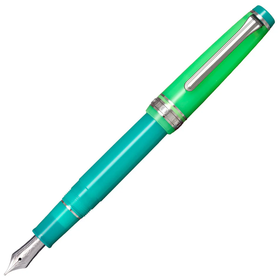 Sailor Professional Gear Slim Fountain Pen Aurora Borealis 14K Nib