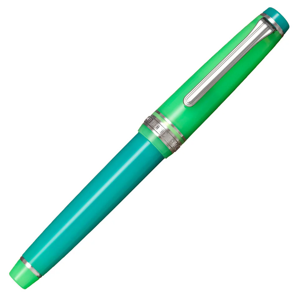 Sailor Professional Gear Slim Fountain Pen Aurora Borealis 14K Nib - Image 2