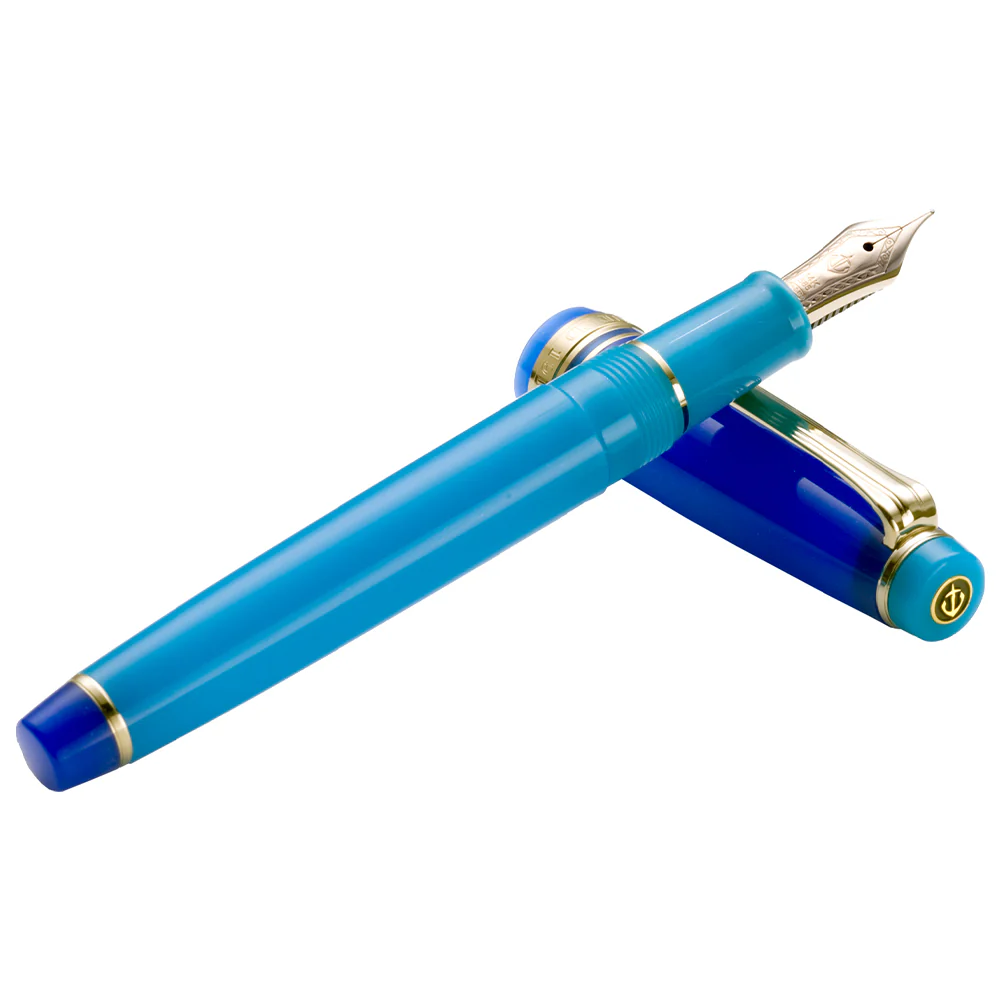 Sailor Professional Gear Slim Fountain Pen Blue Quasar 14K Nib - Image 2
