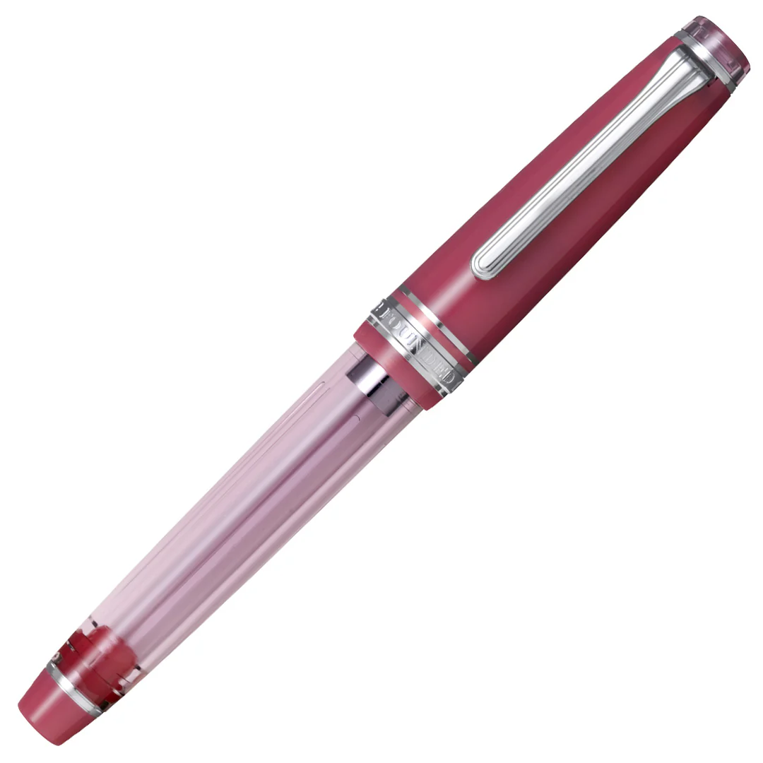 Sailor Professional Gear Slim Manyo II Fountain Pen Wisteria with 14K Nib & 50ml Manyo Fuji Ink - Image 4