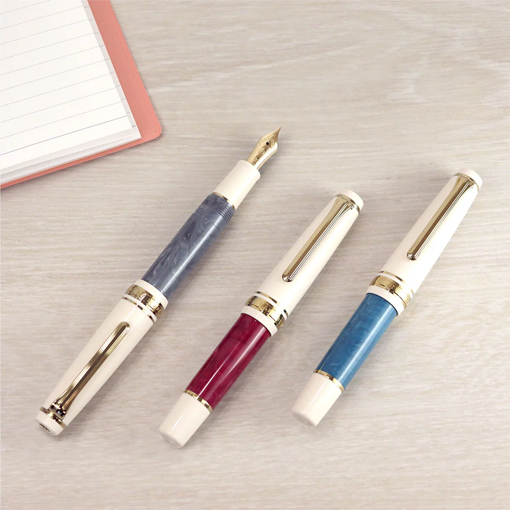 Sailor Professional Gear Slim Mini Rencontre Fountain Pen Gris Fer 14K Nib - Image 2