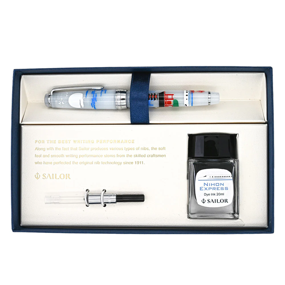 Sailor Professional Gear Slim Nihon Express Fountain Pen Tokyo 14K Nib - Image 4