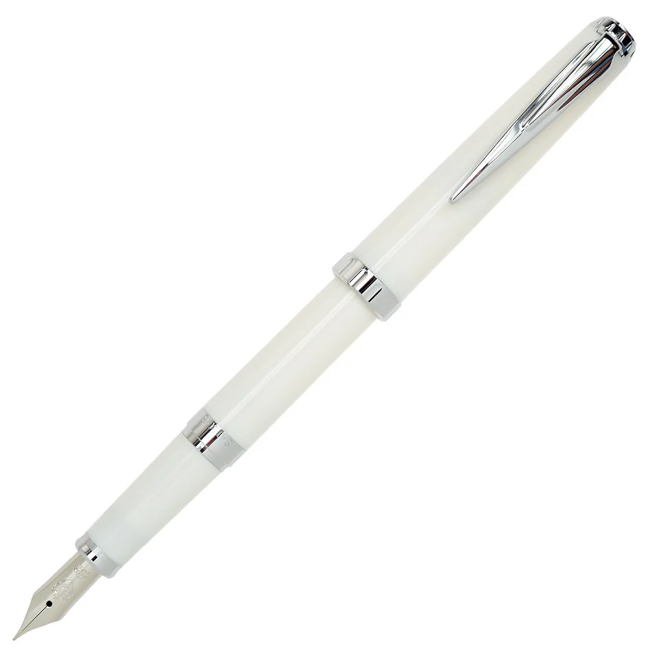 Sailor Reglus Fountain Pen White with Silver Trim