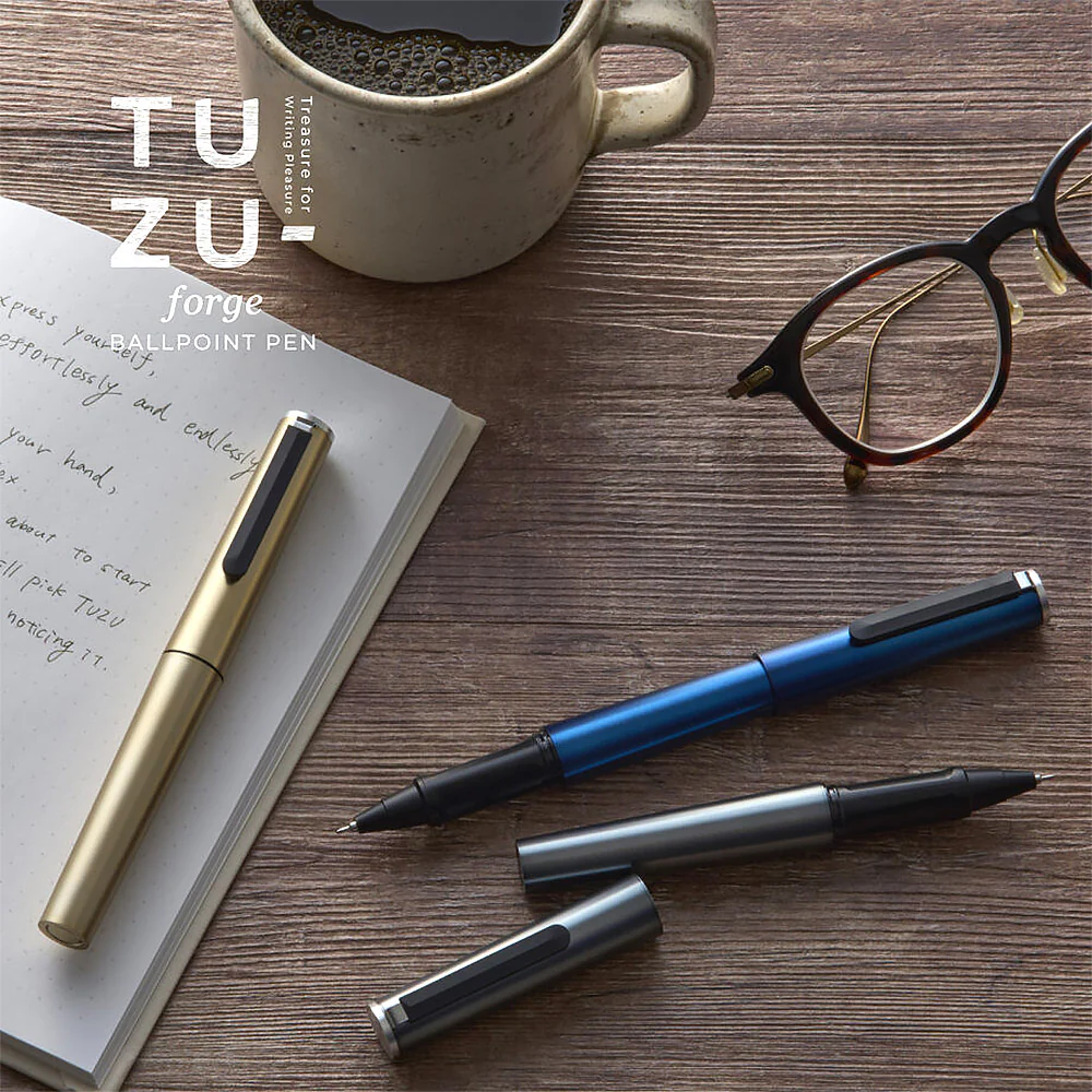 Sailor Tuzu Adjust Forge Ballpoint Pen Metallic Blue - Image 3
