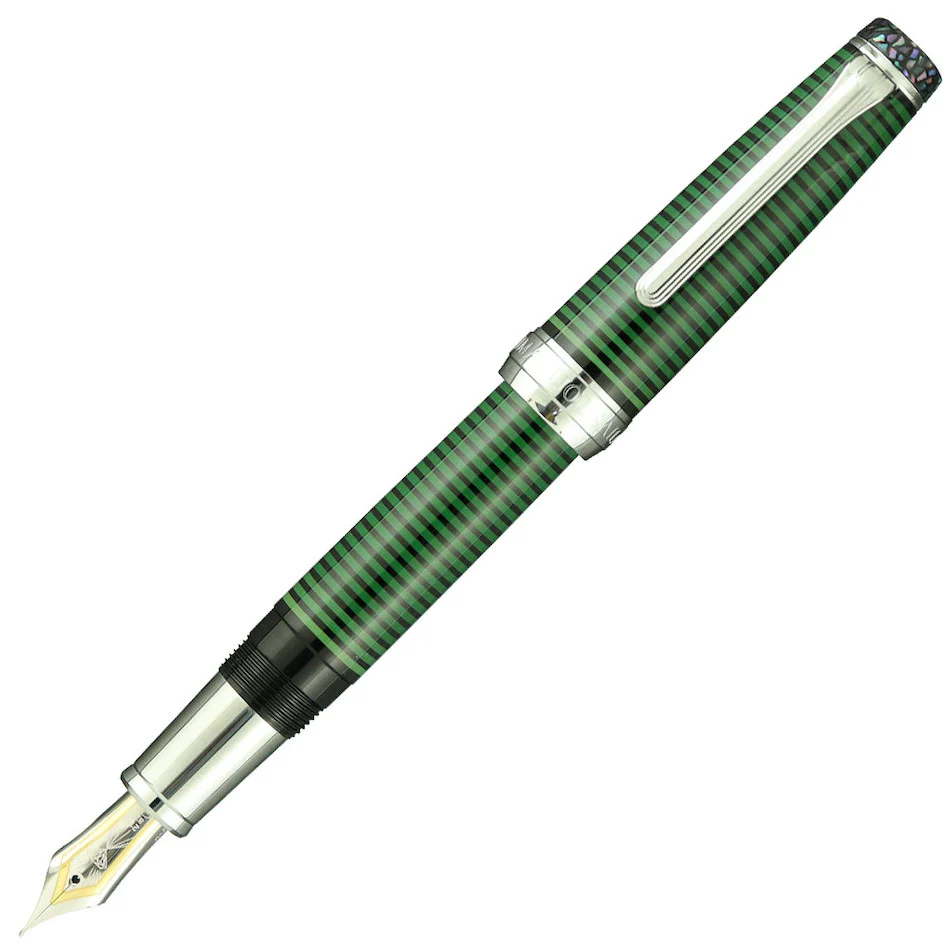 Sailor Wajima Bijou 2nd Edition Fountain Pen Emerald 21K Nib Limited Edition
