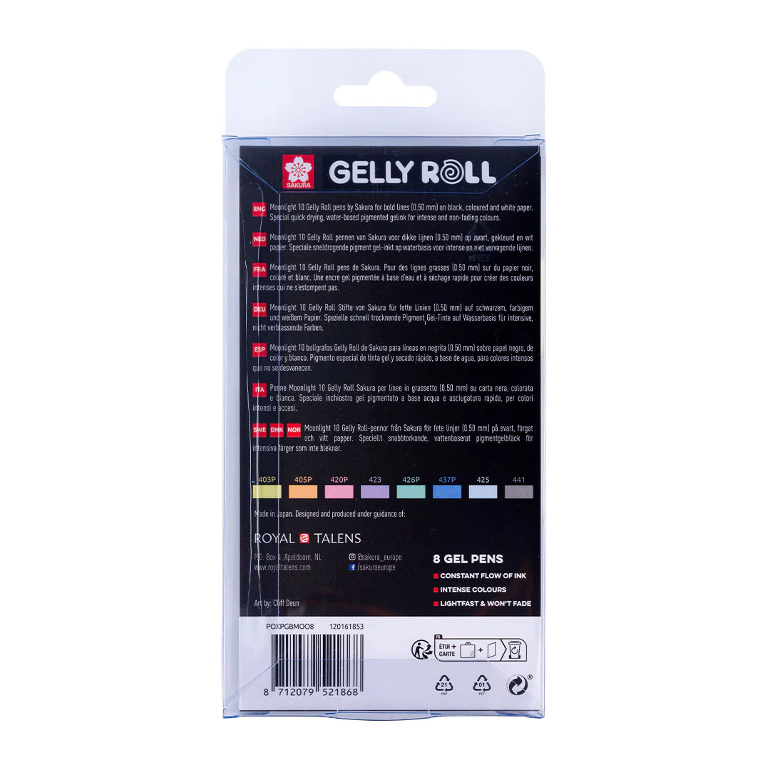 Sakura Gelly Roll Moonlight Set of 8 Pastel - Image 3