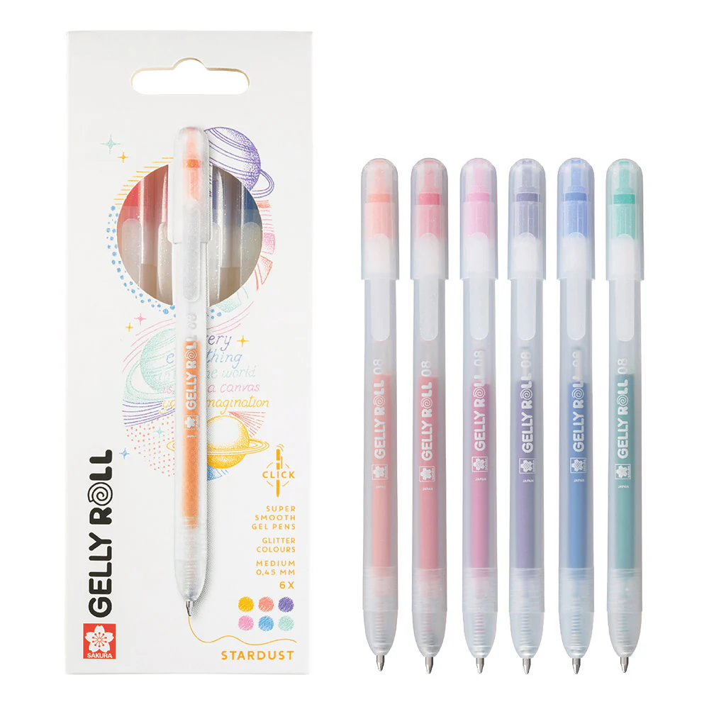 Sakura Gelly Roll Retractable Stardust Set of 6 - Image 3